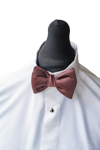 Brown Satin Bow Tie
