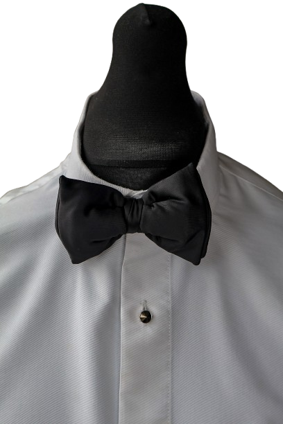 Black Satin Bow Tie