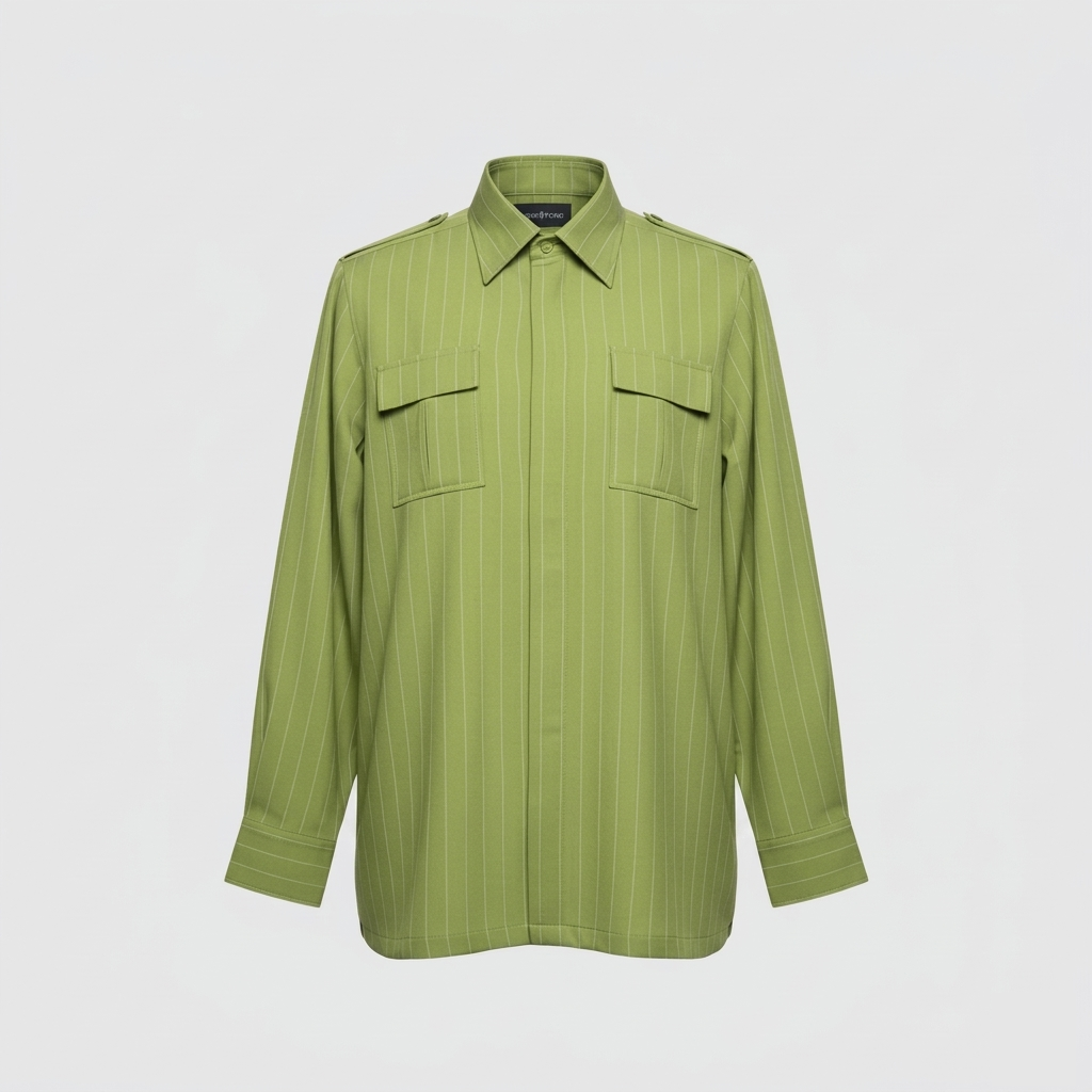 Zaria — New Dawn Pinstripe Military Shirt
