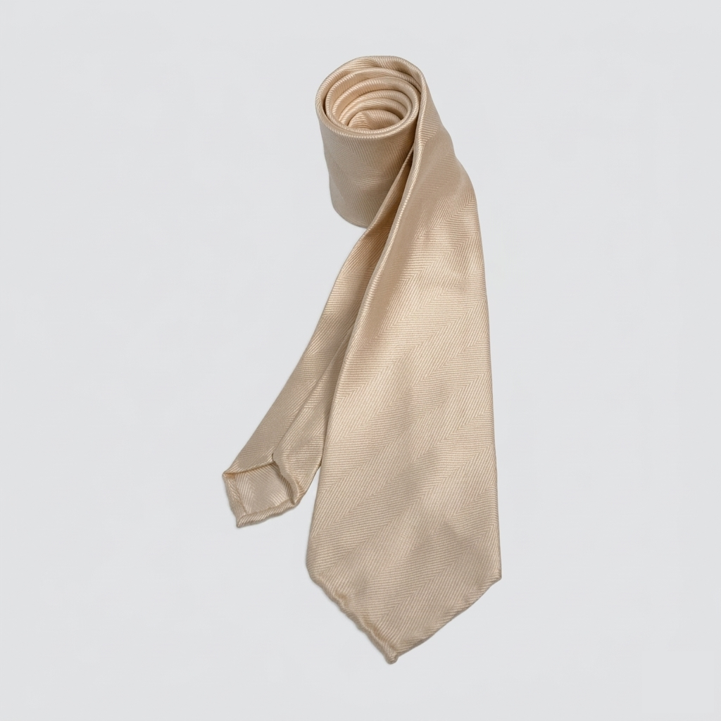 Champagne/cream coloured men's necktie