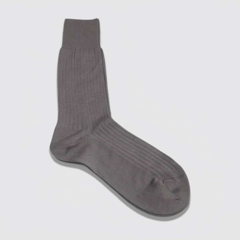 Charcoal gray men's socks