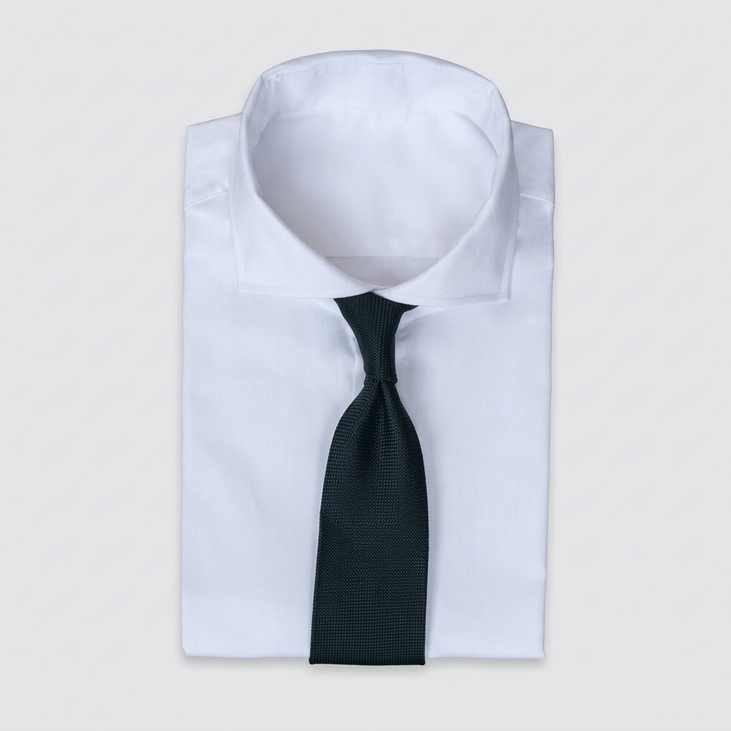 Deep forest green men's necktie
