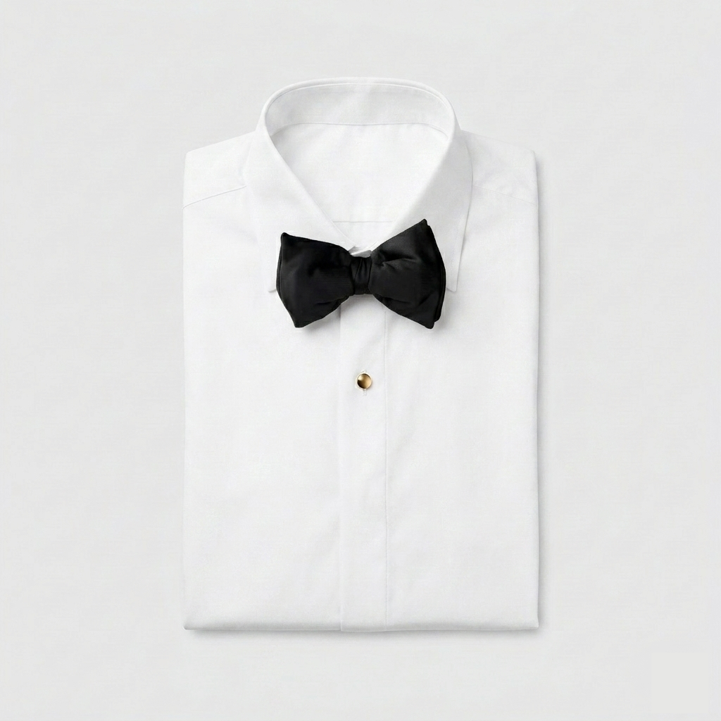 Black Satin Bow Tie