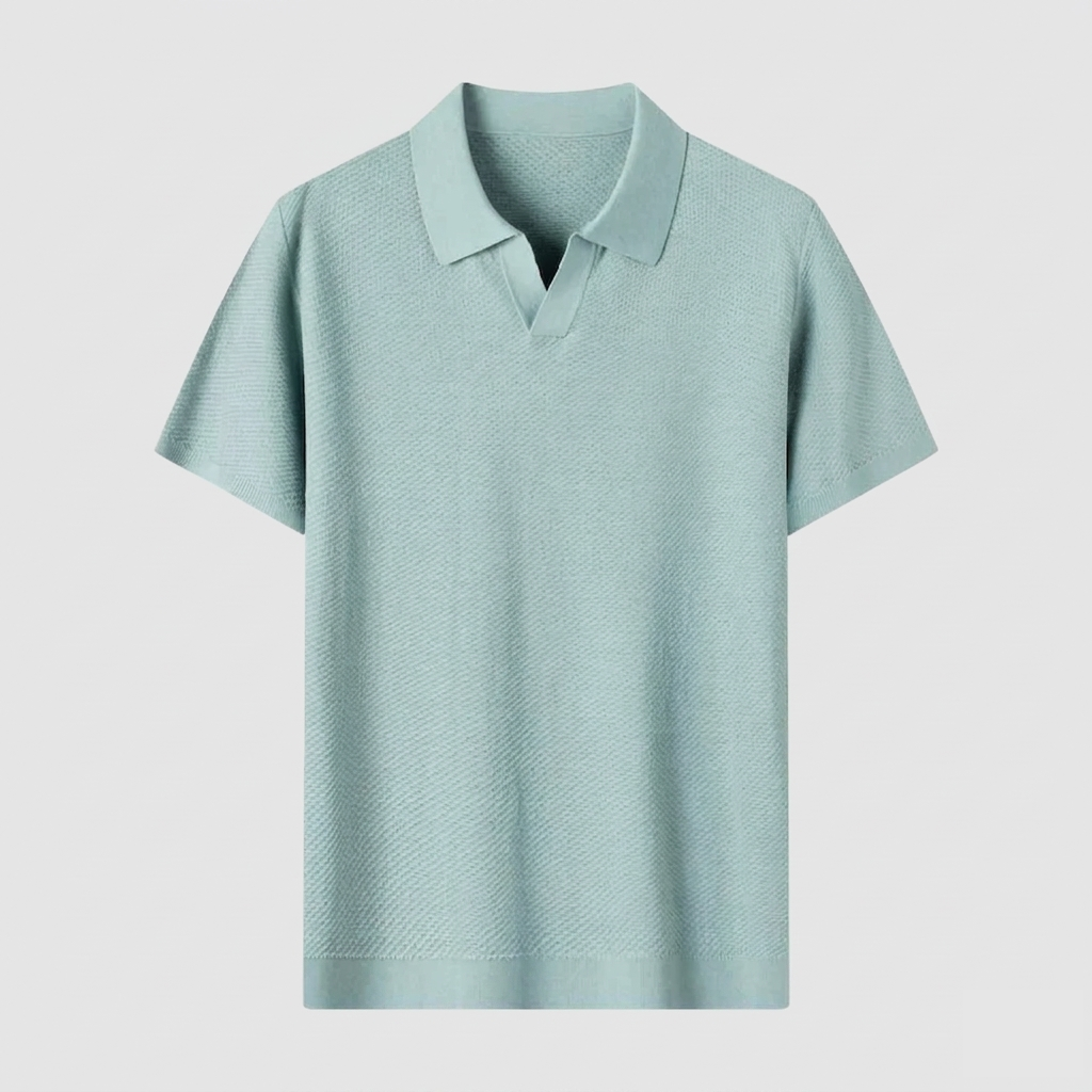 Chelsea Sage Silk Blend Knit Polo