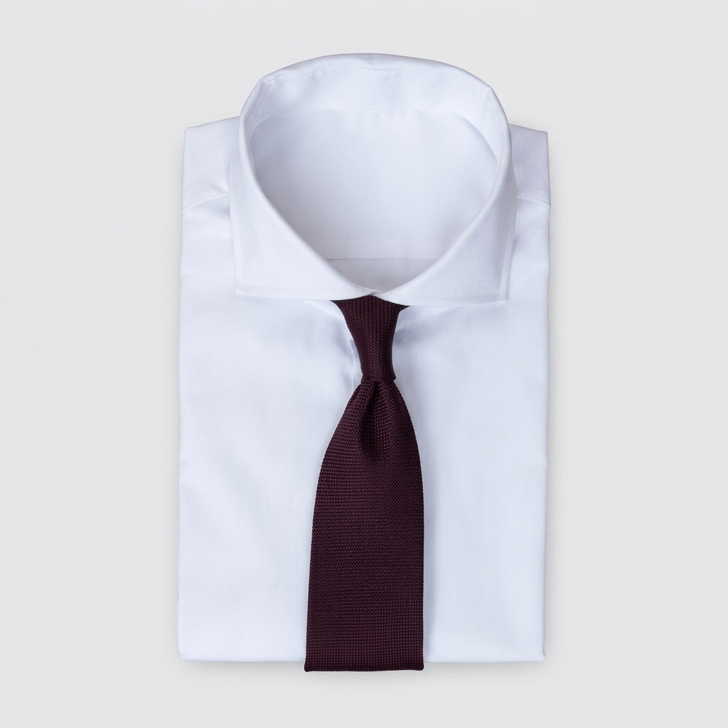 Deep burgundy/maroon men's necktie