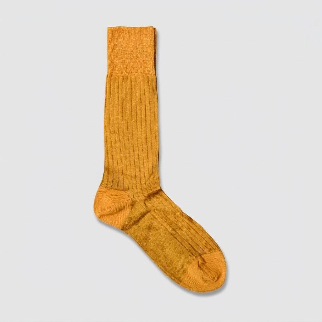 Yellow men's socks