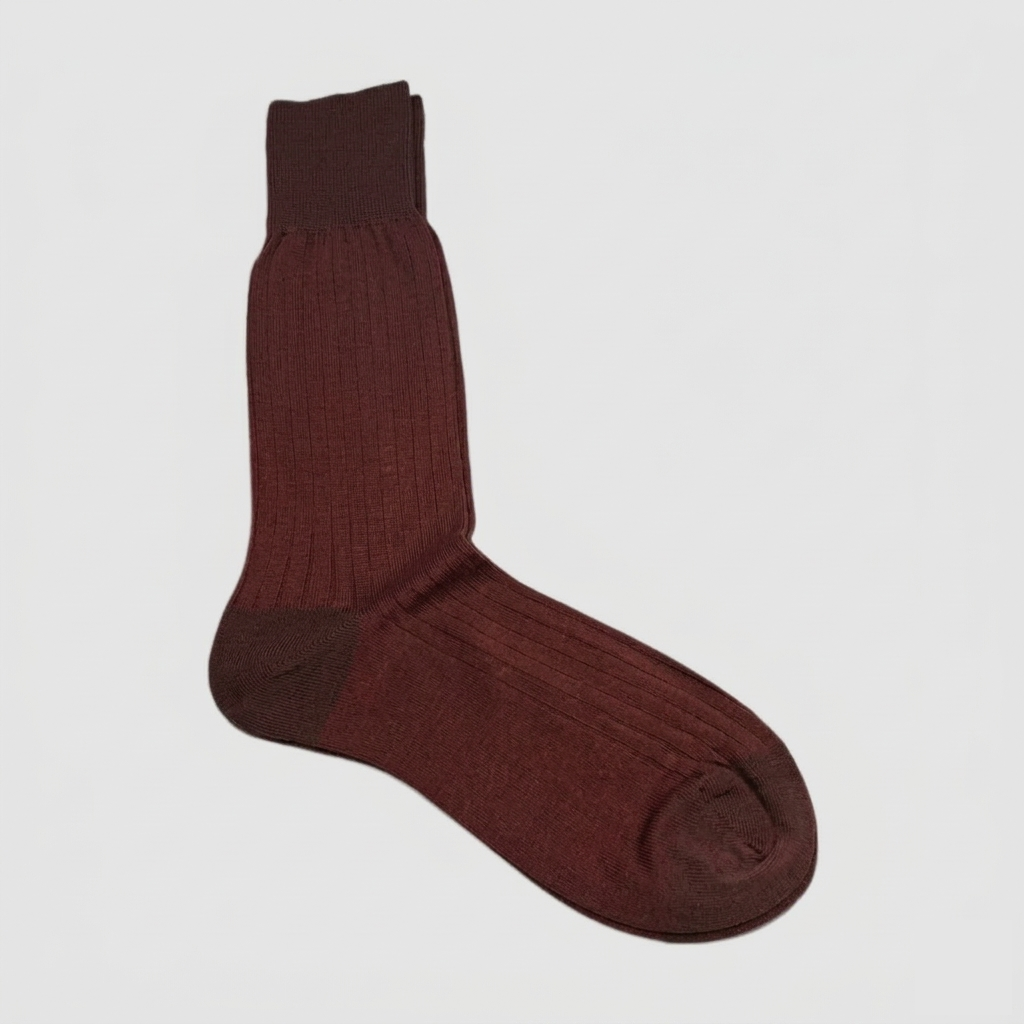 Maroon men's socks
