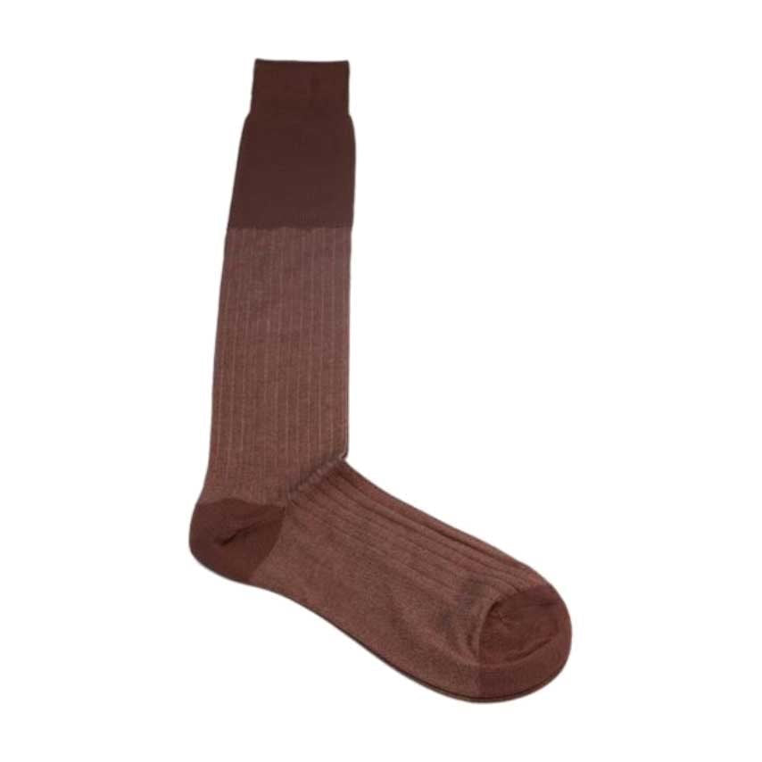 🎁 Medium & Dark Brown Premium Two-Tone Men’s Socks (100% off)