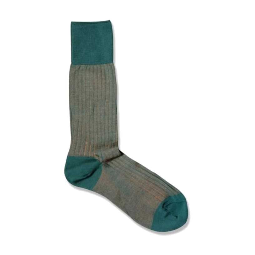 🎁 Olive gray & deep teal/forest green men's socks (100% off)