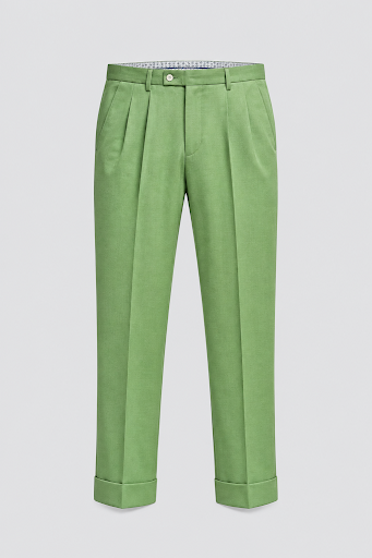 Long Street Green Cuffed Trousers